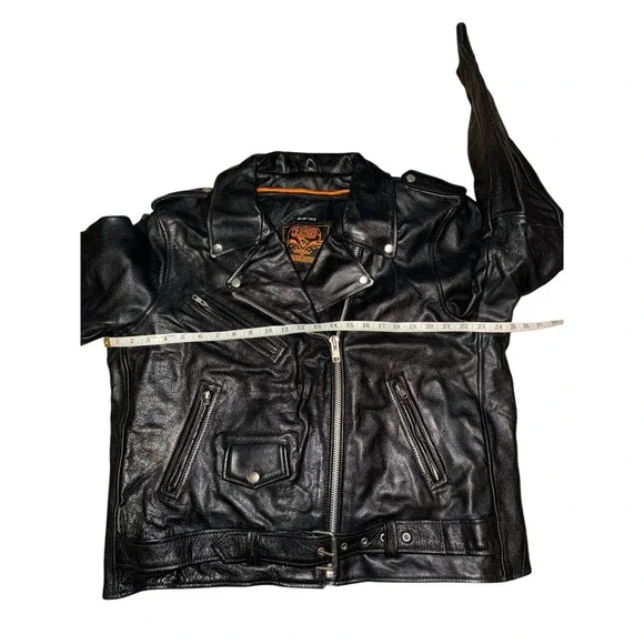 Milwaukee Leather Women's 3XL‎Leather Jacket Zip Liner Biker Retro Punk Belted